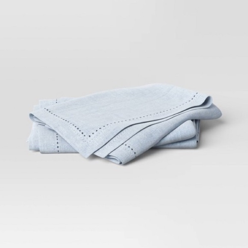 2pk Cloth Napkins Blue - nwt Threshold